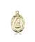 0612PIKT <br/>14kt Gold St. Pio of Pietrelcina Medal