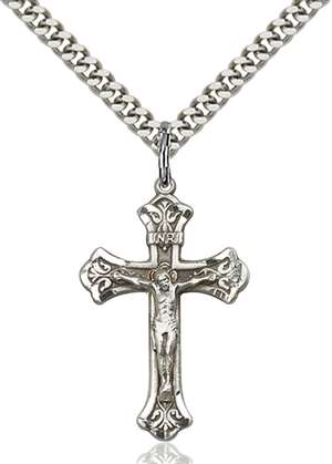 0622SS/24S <br/>Sterling Silver Crucifix Pendant