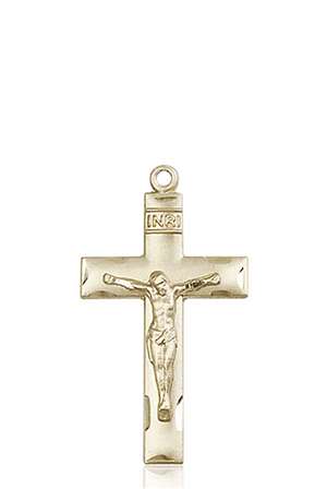 0624KT <br/>14kt Gold Crucifix Medal