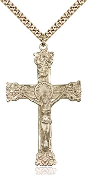 0641GF/24G <br/>Gold Filled Crucifix Pendant