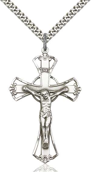 0643SS/24S <br/>Sterling Silver Crucifix Pendant