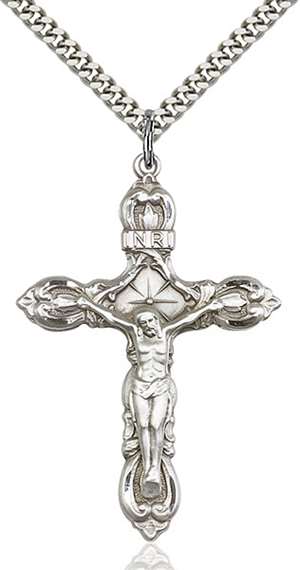 0646SS/24S <br/>Sterling Silver Crucifix Pendant