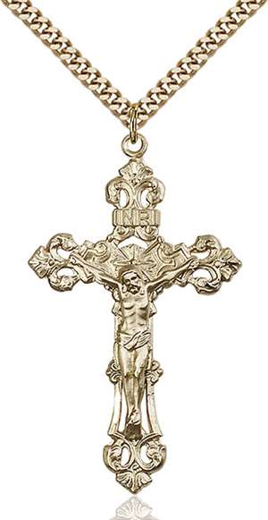 0647GF/24G <br/>Gold Filled Crucifix Pendant