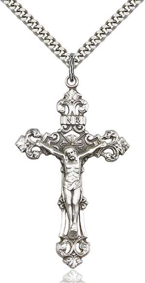 0647SS/24S <br/>Sterling Silver Crucifix Pendant