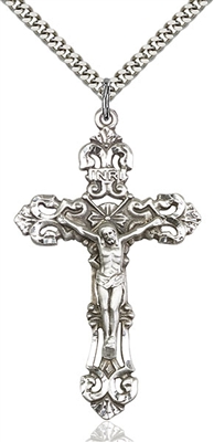 0648SS/24S <br/>Sterling Silver Crucifix Pendant