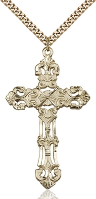 0648YGF/24G <br/>Gold Filled Cross Pendant