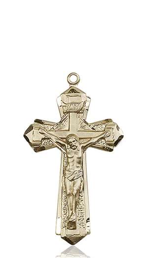 0650KT <br/>14kt Gold Crucifix Medal