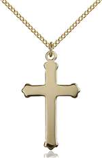 0651YGF1/18GF <br/>Gold Filled Cross Pendant