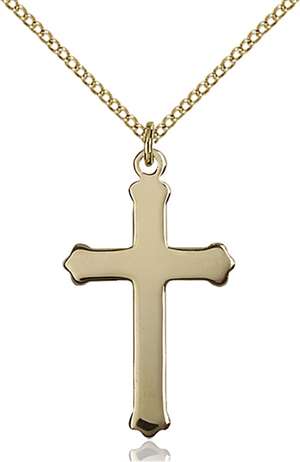 0651YGF1/18GF <br/>Gold Filled Cross Pendant