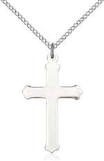 0651YSS1/18SS <br/>Sterling Silver Cross Pendant