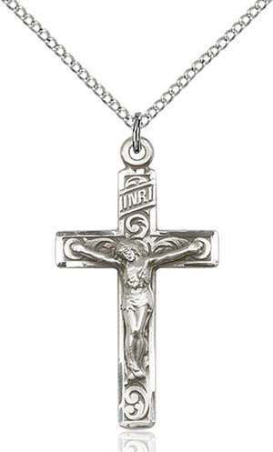0652SS/18SS <br/>Sterling Silver Crucifix Pendant