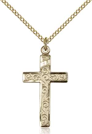 0653YGF/18GF <br/>Gold Filled Cross Pendant