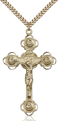 0654GF/24G <br/>Gold Filled Crucifix Pendant