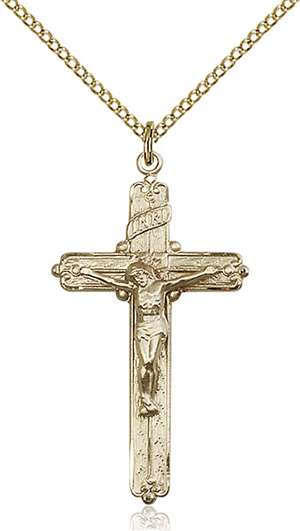 0655GF/18GF <br/>Gold Filled Crucifix Pendant