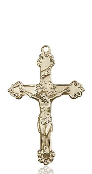 0656KT <br/>14kt Gold Crucifix Medal