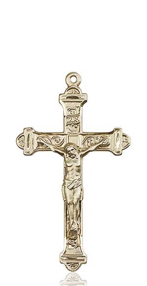 0658KT <br/>14kt Gold Crucifix Medal