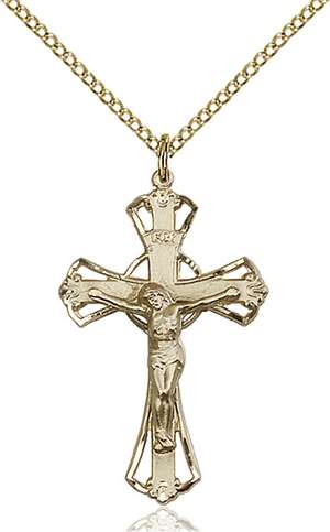 0659GF/18GF <br/>Gold Filled Crucifix Pendant