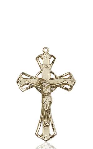 0659KT <br/>14kt Gold Crucifix Medal