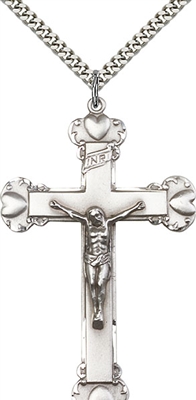 0660SS/24S <br/>Sterling Silver Crucifix Pendant