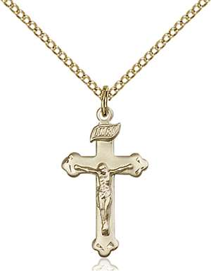 0669GF/18GF <br/>Gold Filled Crucifix Pendant