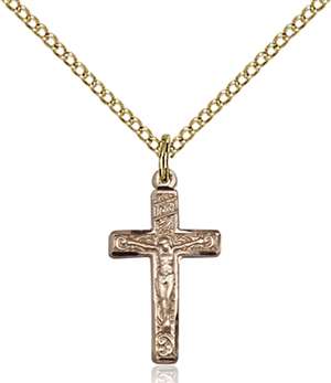 0672GF/18GF <br/>Gold Filled Crucifix Pendant
