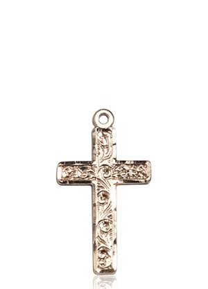 0673YKT <br/>14kt Gold Cross Medal