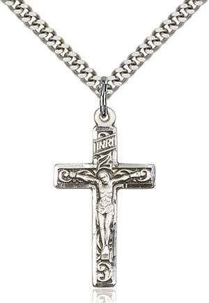 0674SS/24S <br/>Sterling Silver Crucifix Pendant