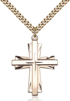 0677YGF/24G <br/>Stainless Gold Heavy Curb Chain