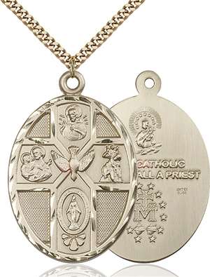 0680GF/24G <br/>Gold Filled 5-Way / Holy Spirit Pendant