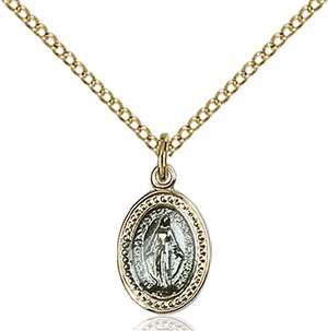 0700BGF/18GF <br/>Gold Filled Miraculous Pendant