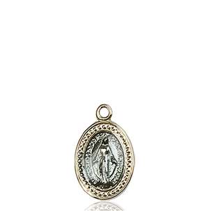 0700BKT <br/>14kt Gold Miraculous Medal