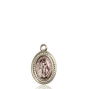 0700PKT <br/>14kt Gold Miraculous Medal