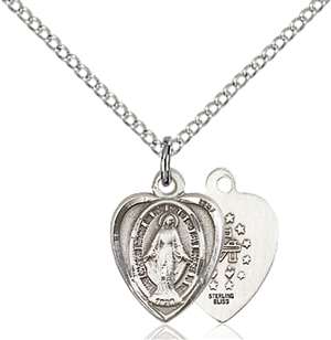 0706MSS/18SS <br/>Sterling Silver Miraculous Pendant