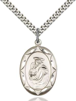 0801DSS/24S <br/>Sterling Silver St. Anthony Pendant