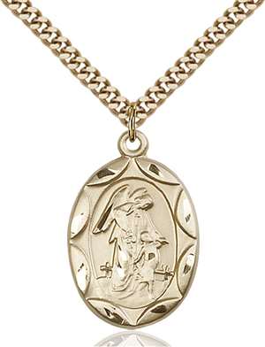 0801EGF/24G <br/>Gold Filled Guardian Angel Pendant