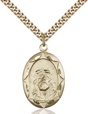 0801EHGF/24G <br/>Gold Filled Ecce Homo Pendant