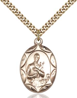 0801GGF/24G <br/>Gold Filled St. Gerard Pendant