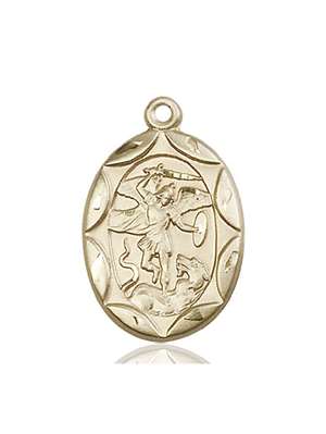 0801RKT <br/>14kt Gold St. Michael the Archangel Medal