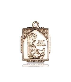 0804CEKT <br/>14kt Gold St. Cecilia Medal
