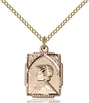 0804EAGF/18GF <br/>Gold Filled St. Elizabeth Ann Seton Pendant