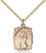 0804FCGF/18GF <br/>Gold Filled St. Francis of Assisi Pendant