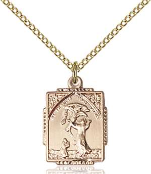 0804FCGF/18GF <br/>Gold Filled St. Francis of Assisi Pendant