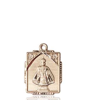 0804IKT <br/>14kt Gold Infant of Prague Medal