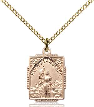 0804JAGF/18GF <br/>Gold Filled St. Joan of Arc Pendant