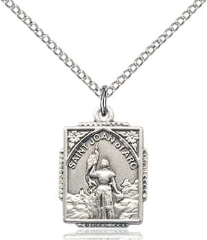 0804JASS/18SS <br/>Sterling Silver St. Joan of Arc Pendant