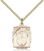 0804MFGF/18GF <br/>Gold Filled St. Maria Faustina Pendant