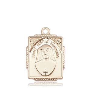 0804MFKT <br/>14kt Gold St. Maria Faustina Medal