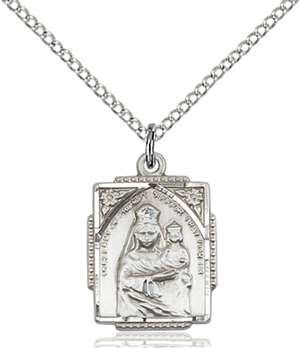 0804PSSS/18SS <br/>Sterling Silver O/L of Prompt Succor Pendant