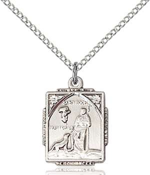 0804RHSS/18SS <br/>Sterling Silver St. Roch Pendant