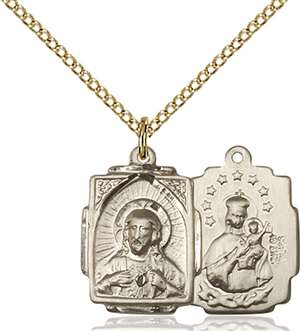 0804SGF/18GF <br/>Gold Filled Scapular Pendant